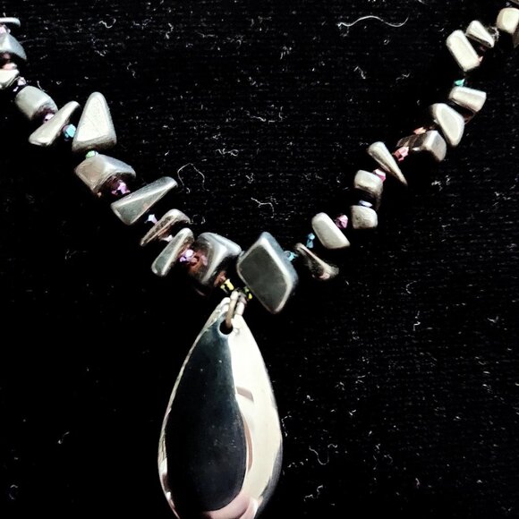 Hematite Beaded Necklace - Picture 3 of 5
